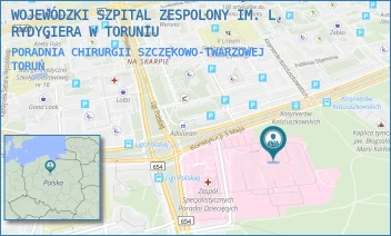 PORADNIA CHIRURGII SZCZĘKOWO-TWARZOWEJ - WOJEWÓDZKI SZPITAL ZESPOLONY IM. L. RYDYGIERA W TORUNIU - KONSTYTUCJI 3 MAJA 42/-,  TORUŃ