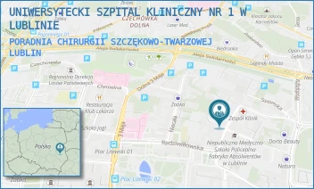 PORADNIA CHIRURGII SZCZĘKOWO-TWARZOWEJ - UNIWERSYTECKI SZPITAL KLINICZNY NR 1 W LUBLINIE - STANISŁAWA STASZICA 14A, LUBLIN