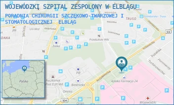 PORADNIA CHIRURGII SZCZĘKOWO-TWARZOWEJ I STOMATOLOGICZNEJ - WOJEWÓDZKI SZPITAL ZESPOLONY W ELBLĄGU - KRÓLEWIECKA 146,  ELBLĄG